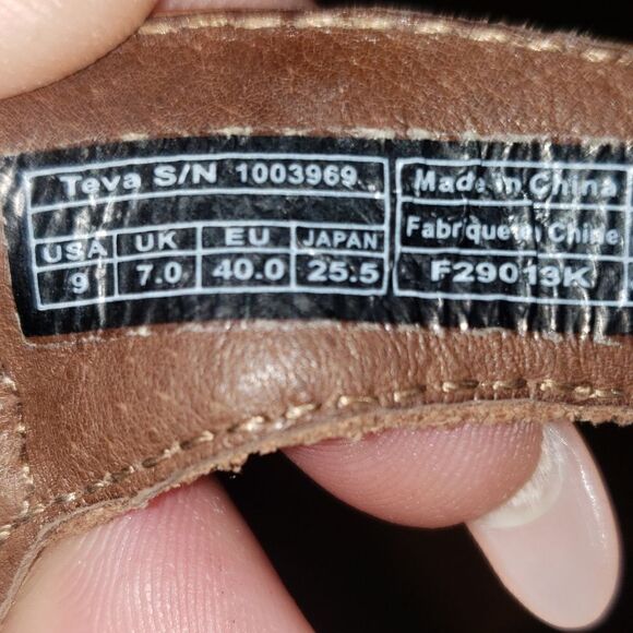 Teva tan brown Slingback wedges - Picture 7 of 7